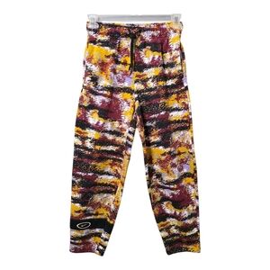 NIKE Sportswear Essential Women's Fleece Curve Pants Size S Multicolor Abstract